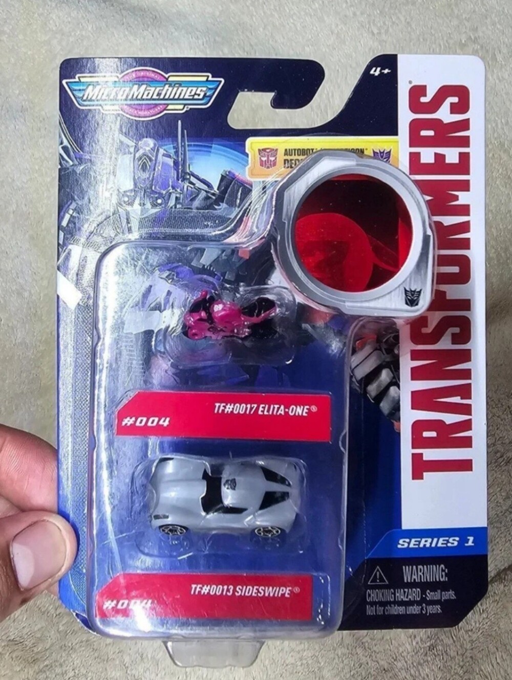 MICRO MACHINES Transformers Series 1 Elita-One & Sideswipe w/ Decoder Brand New!